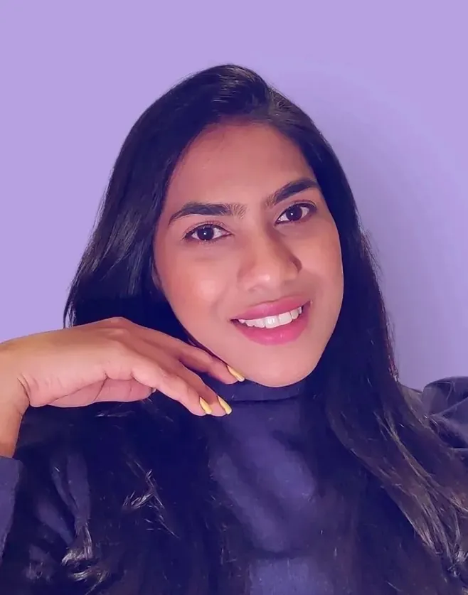 Portrait of makeup artist Divya Thennarasan